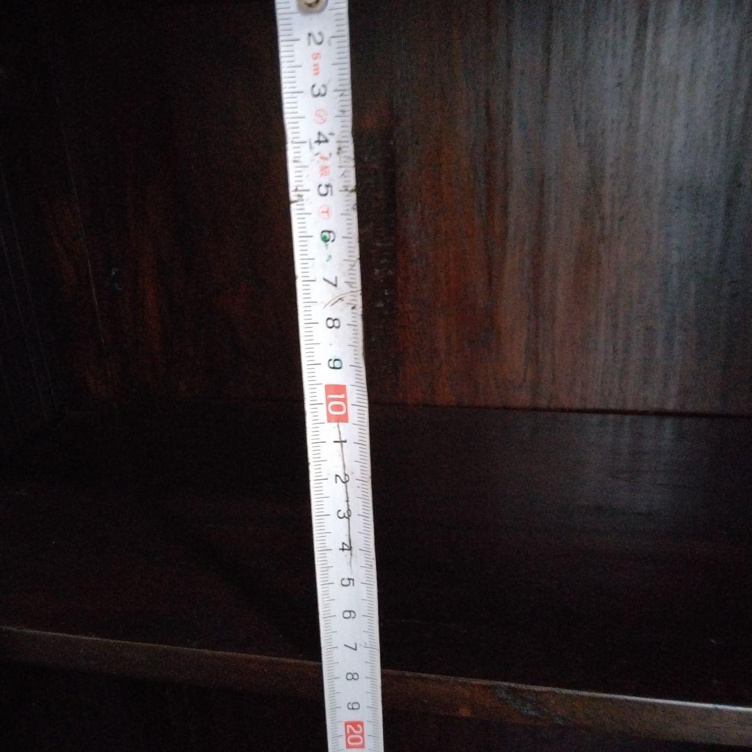 アジアンバンブー収納　木製キャビネット ダークブラウン