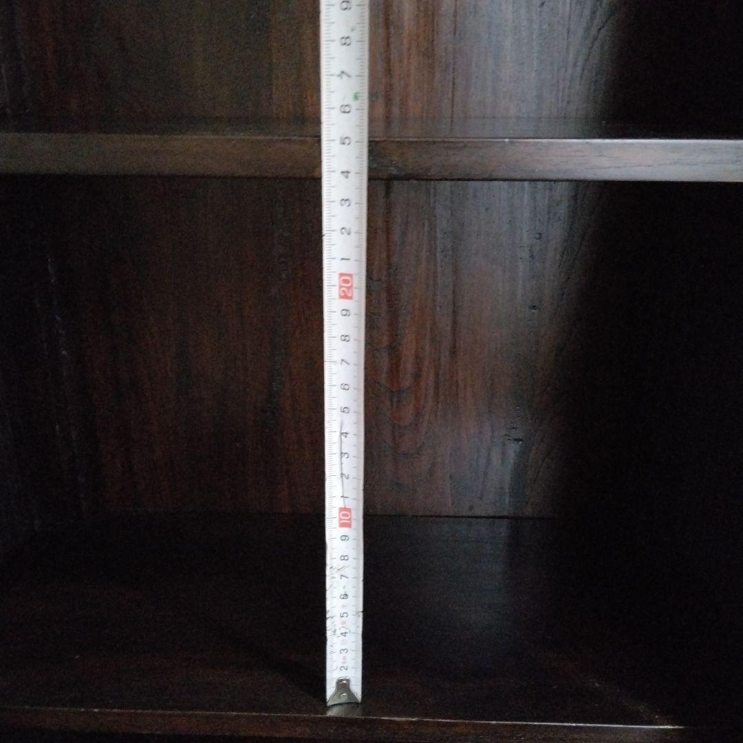 アジアンバンブー収納　木製キャビネット ダークブラウン