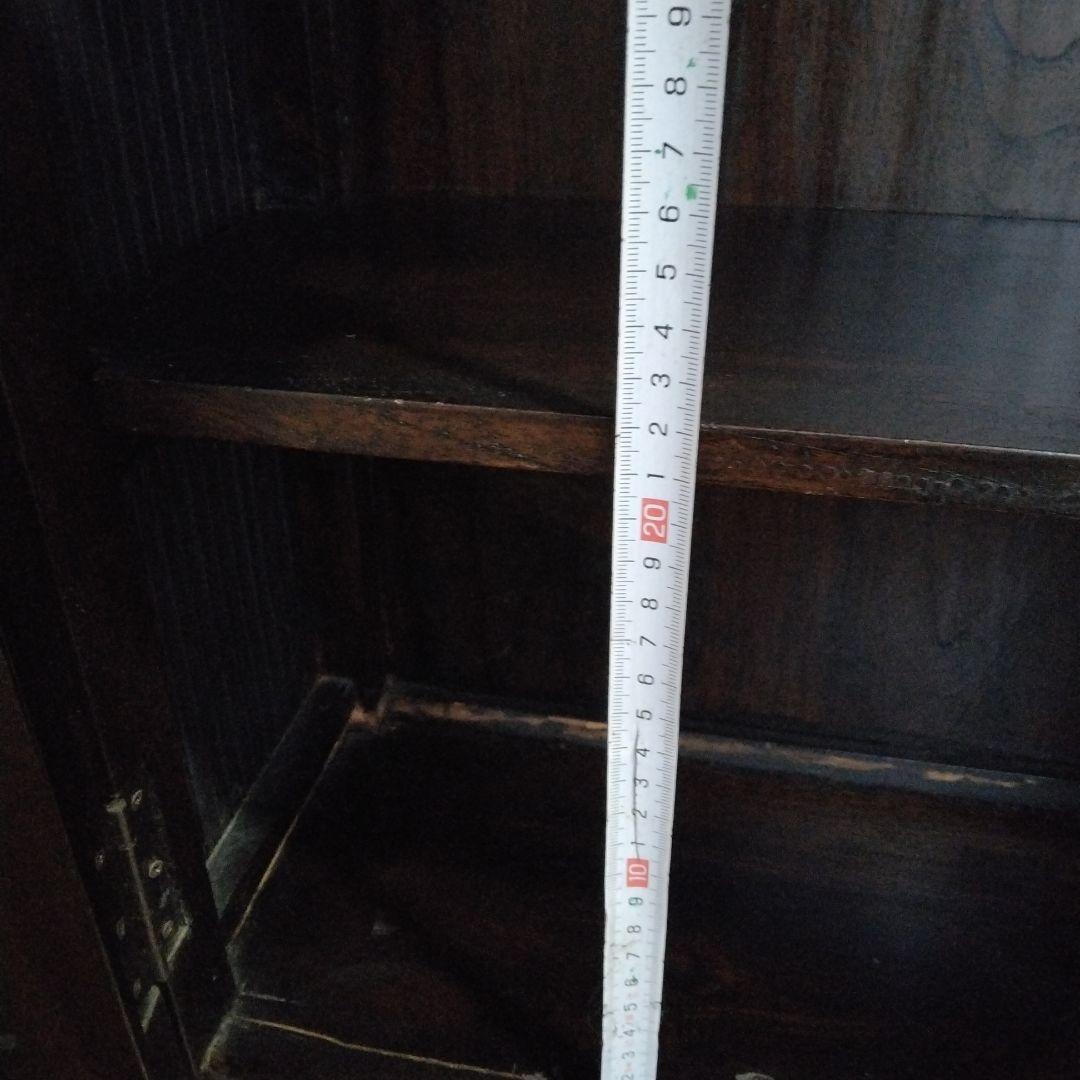 アジアンバンブー収納　木製キャビネット ダークブラウン