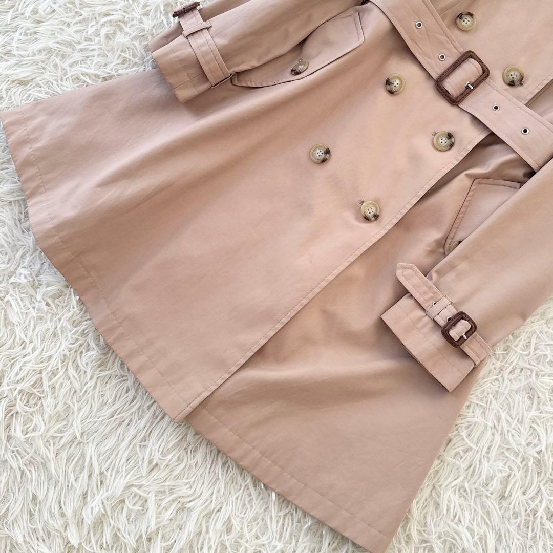 ローレンラルフローレン✨裏地総柄 スカーフ柄 トレンチコート ダブル ベルト M