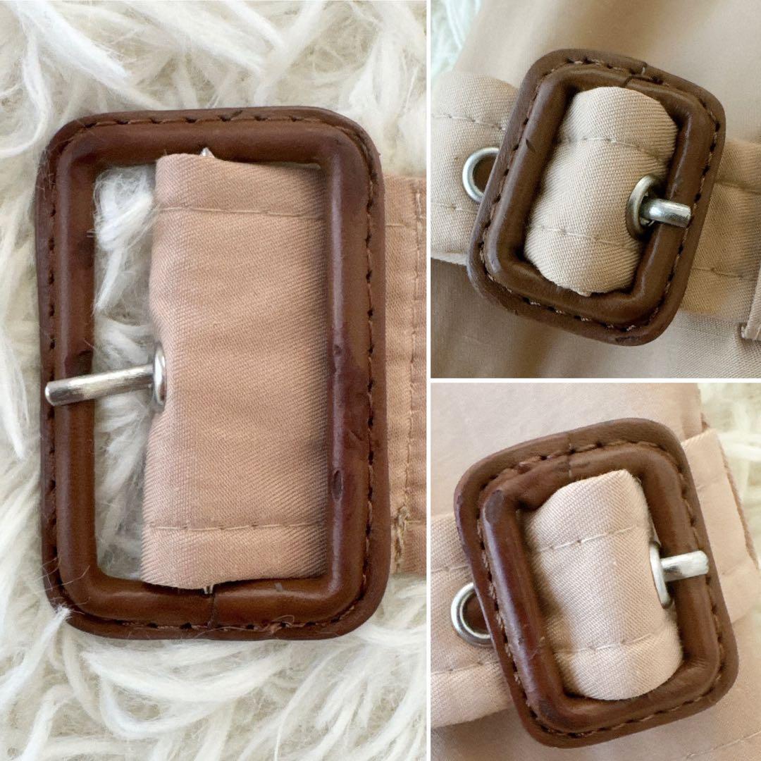 ローレンラルフローレン✨裏地総柄 スカーフ柄 トレンチコート ダブル ベルト M