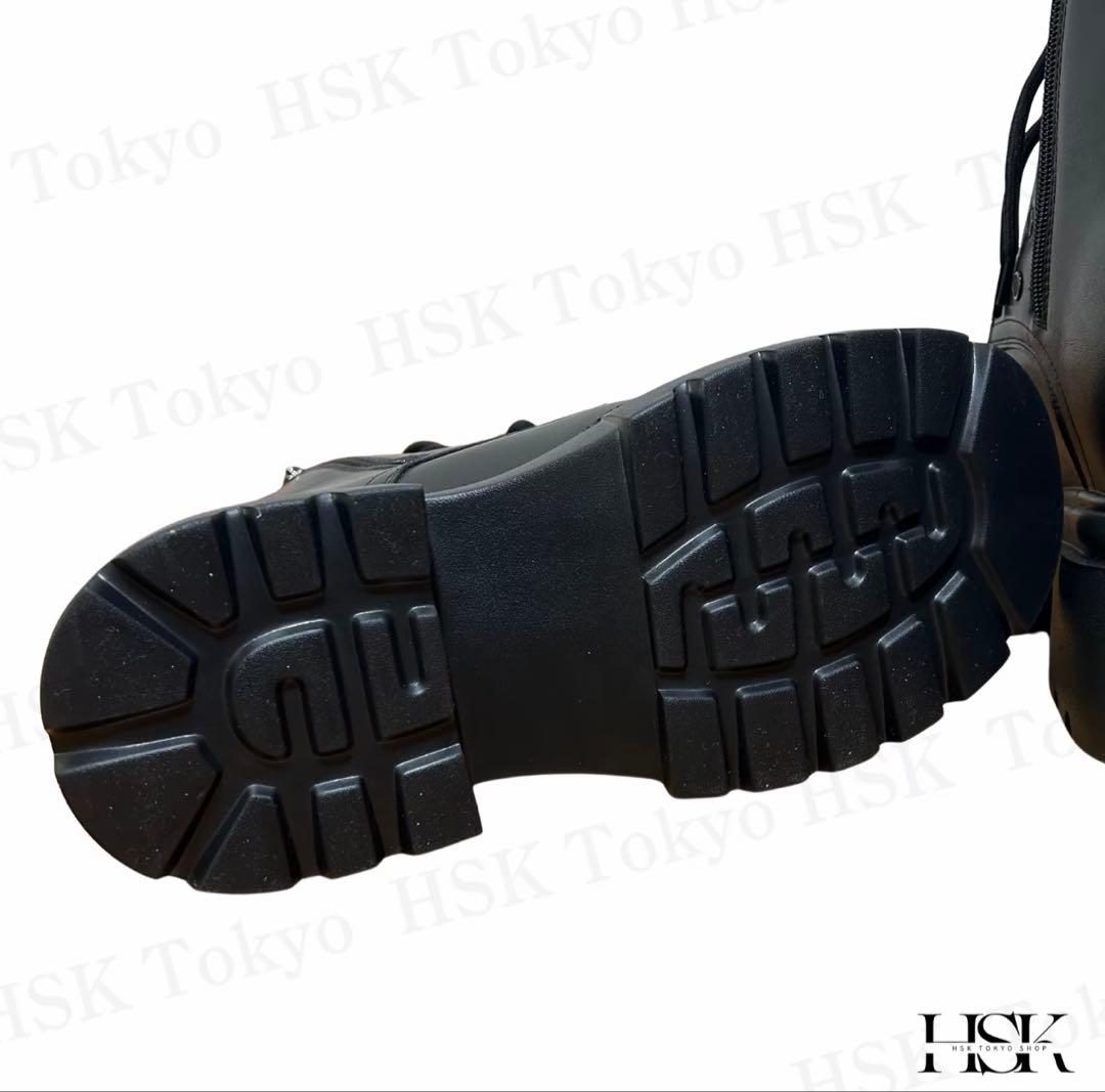 16.5cmヒール ブラックブーツ サイズ23.5～25