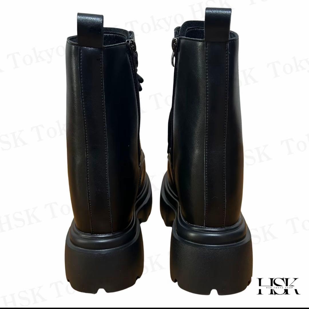 16.5cmヒール ブラックブーツ サイズ23.5～25