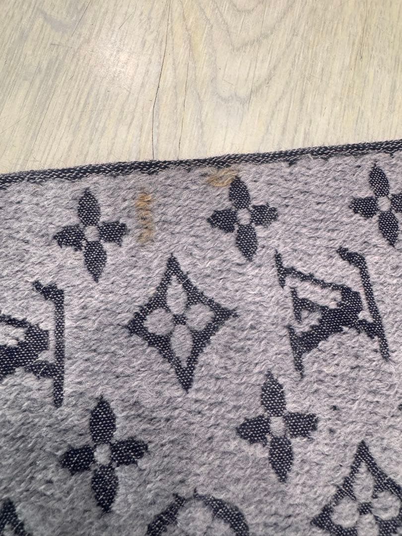 LOUIS VUITTON ウールマフラー グレー　箱付き