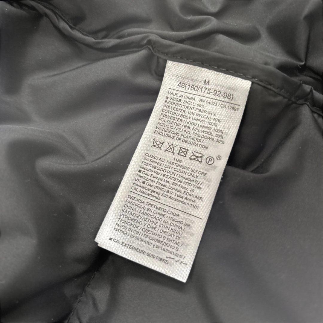 BANANA REPUBLIC ファー付きロングダウンコート　ブラック