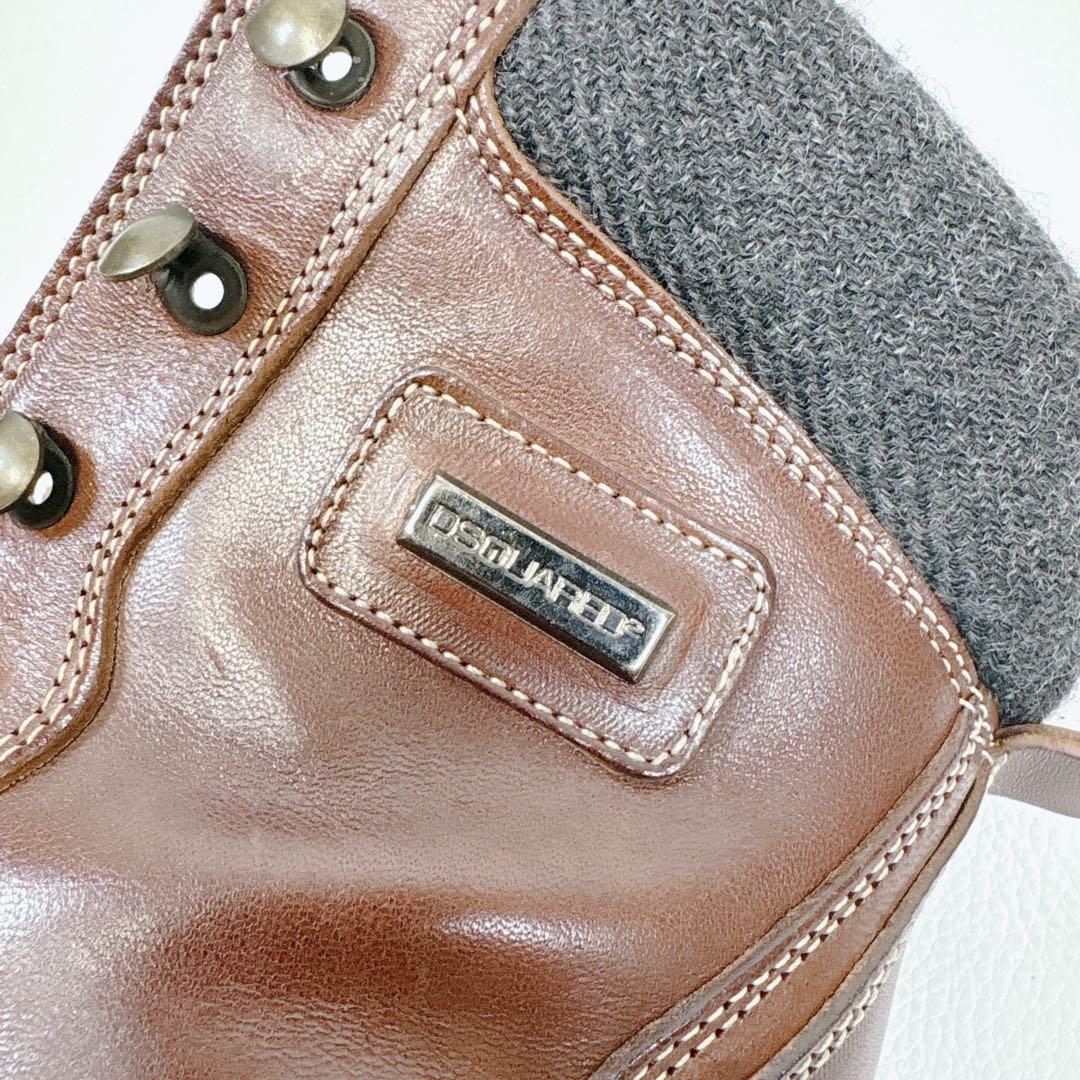 美品✨ DSQUARED2 マウンテンブーツ レザー 本革 ムートン　EU40