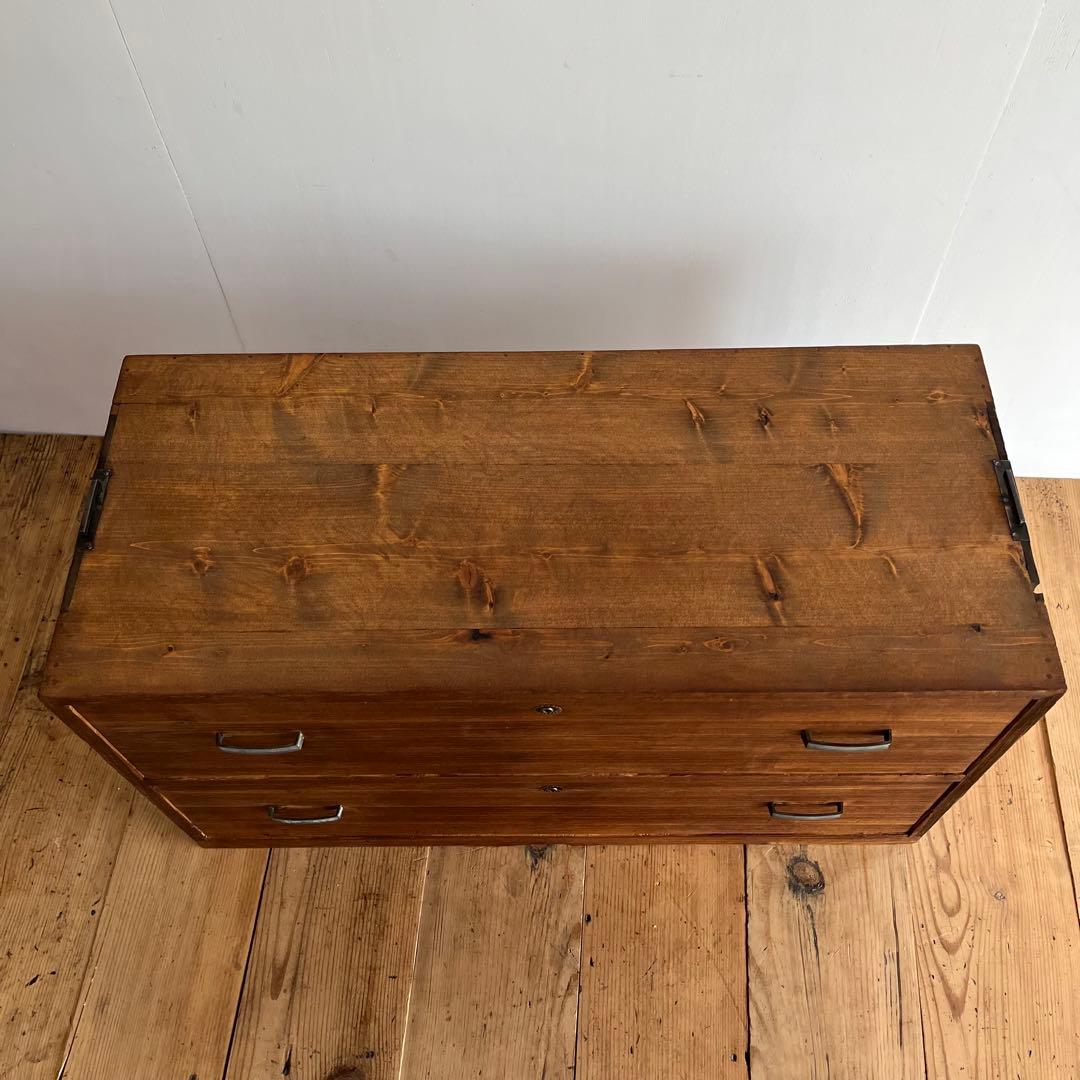 専用 アンティーク チェスト 箪笥 ローボード テレビ台 昭和レトロ z771