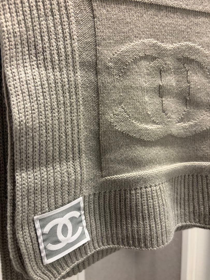 CHANELヴィンテージグレー マフラー