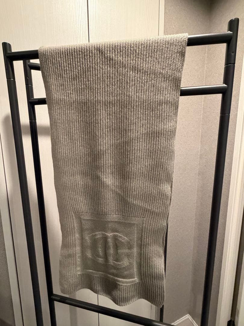 CHANELヴィンテージグレー マフラー