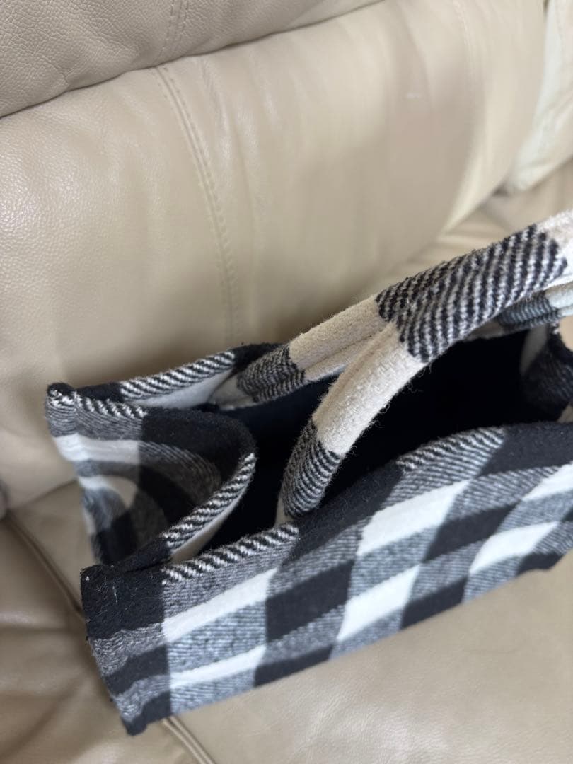 ツルバイマリコオイカワ　ギンガムチェック　バッグ