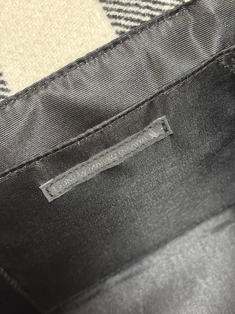 ツルバイマリコオイカワ　ギンガムチェック　バッグ