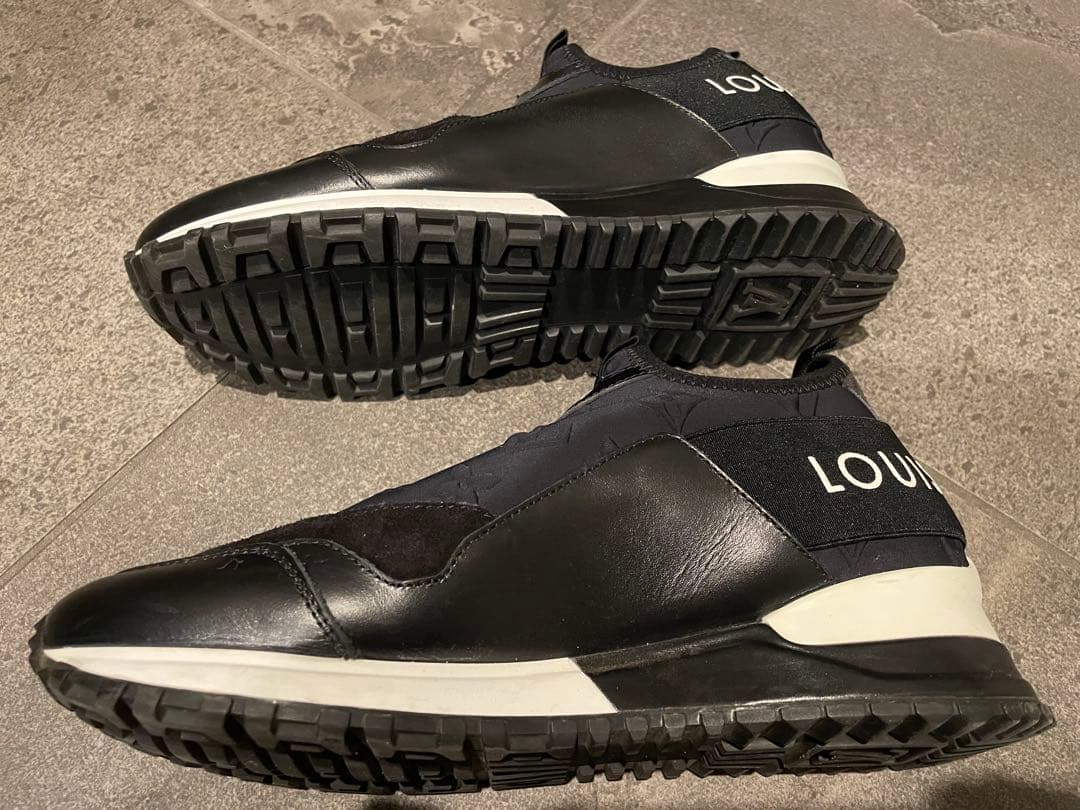 ルイヴィトン・ランアウェイ レザー LVモノグラム スニーカー(35.5)