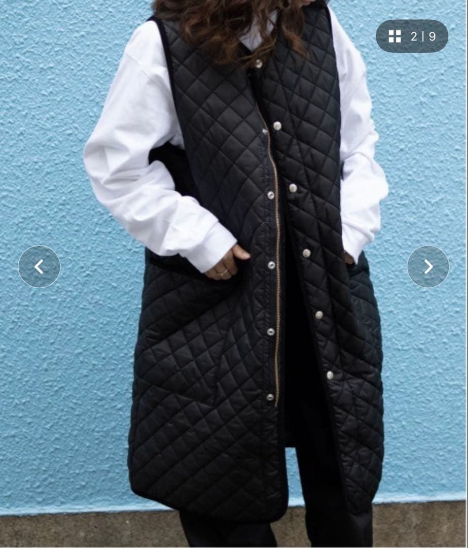 UNIVERSAL OVERALL 別注 キルティングロングベスト