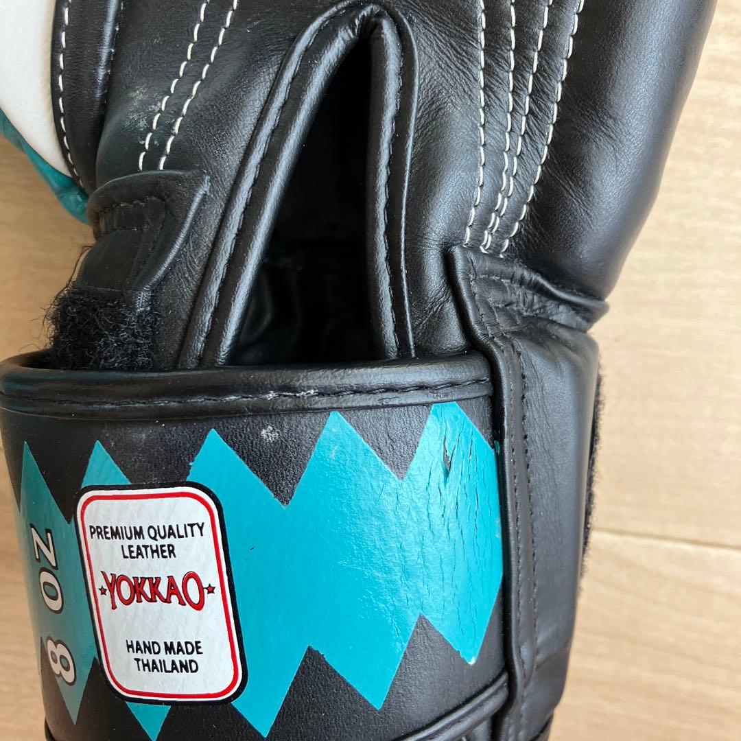 レア　YOKKAO ボクシンググローブ 8oz ブラックブルー
