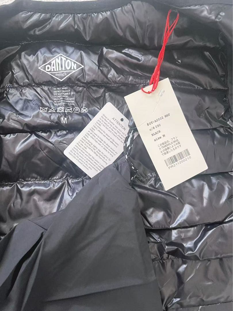 ◉新品DANTONダントン インナーダウン クルーネックベスト（BLACK）