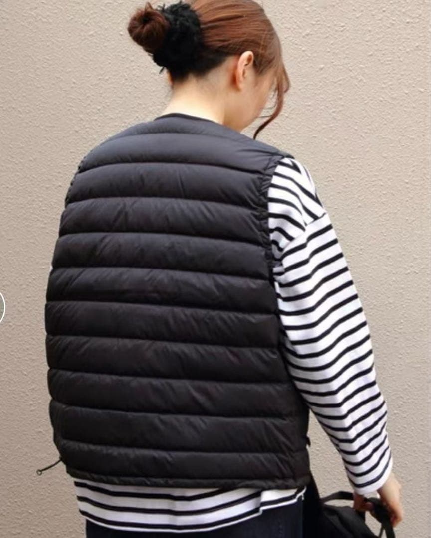 ◉新品DANTONダントン インナーダウン クルーネックベスト（BLACK）