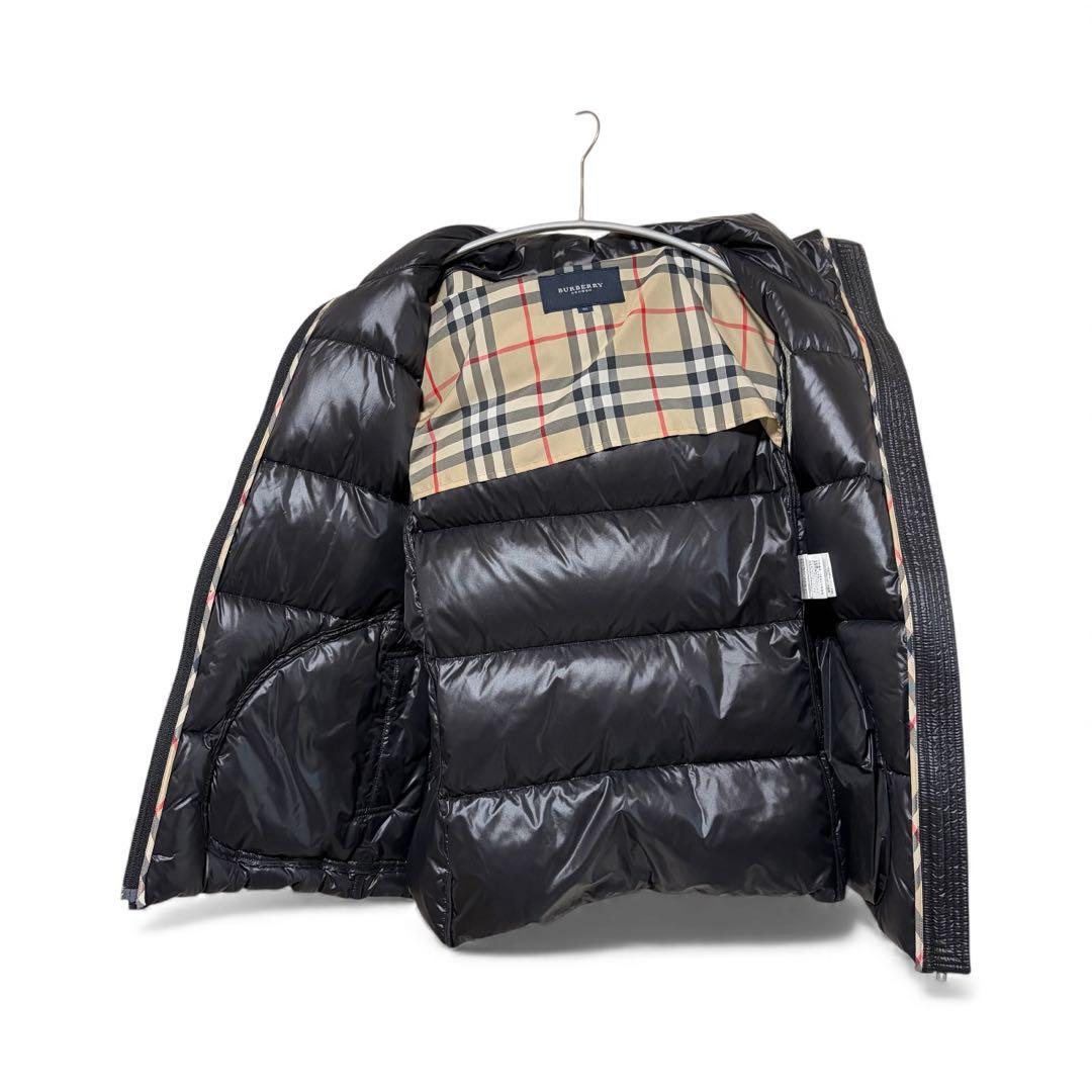 最終価格N-560 希少サイズ　バーバリーロンドン　ダウンベスト　ブラック　46