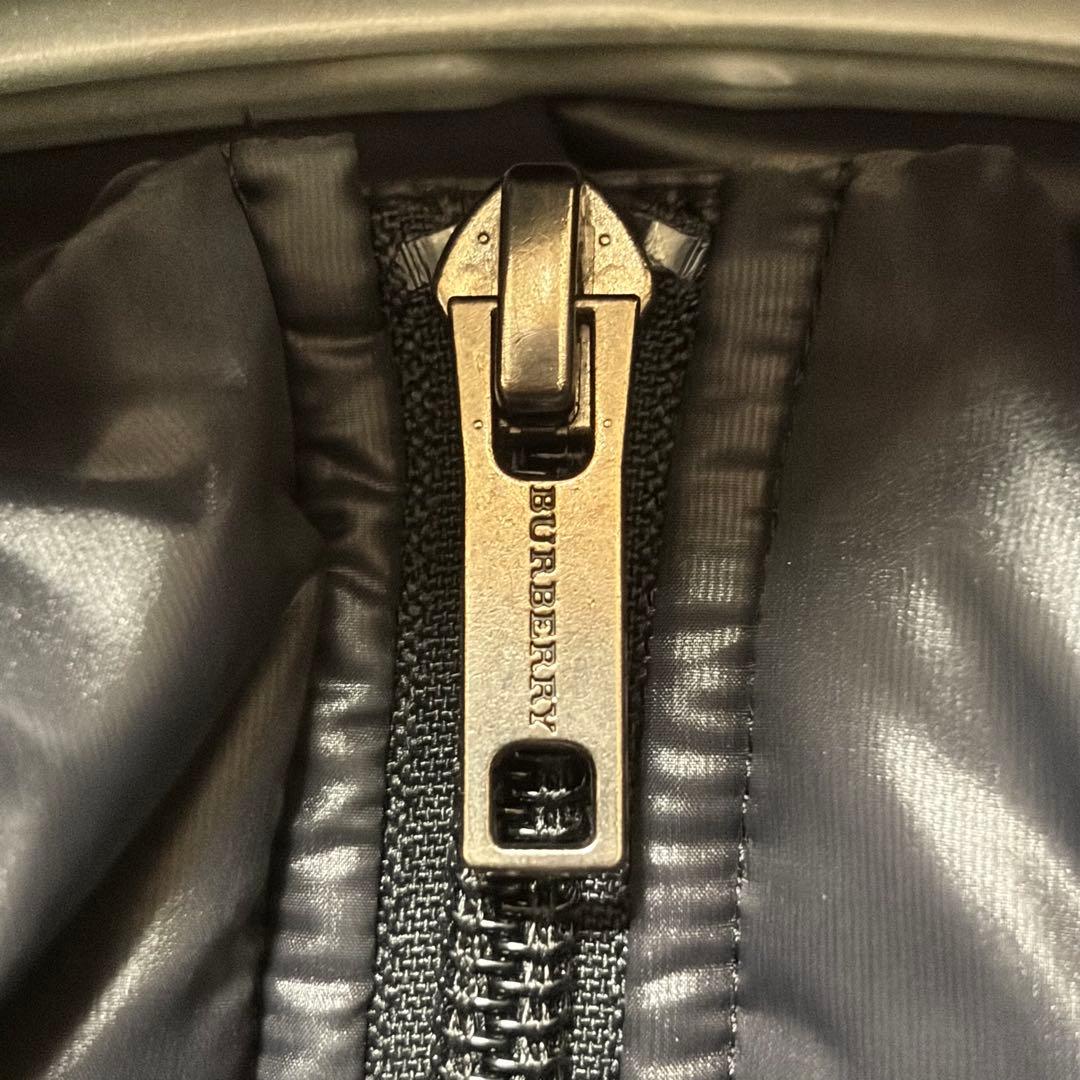 最終価格N-560 希少サイズ　バーバリーロンドン　ダウンベスト　ブラック　46