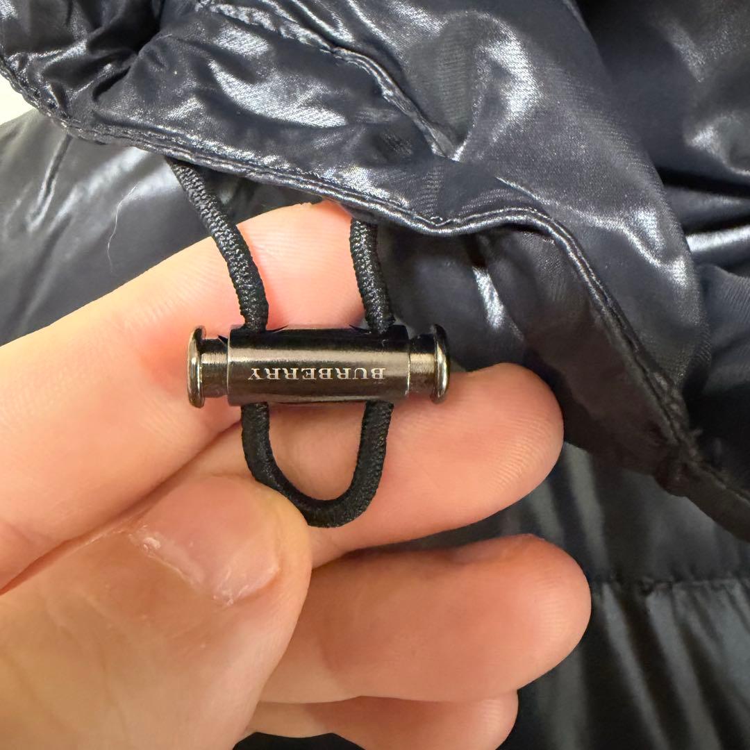 最終価格N-560 希少サイズ　バーバリーロンドン　ダウンベスト　ブラック　46