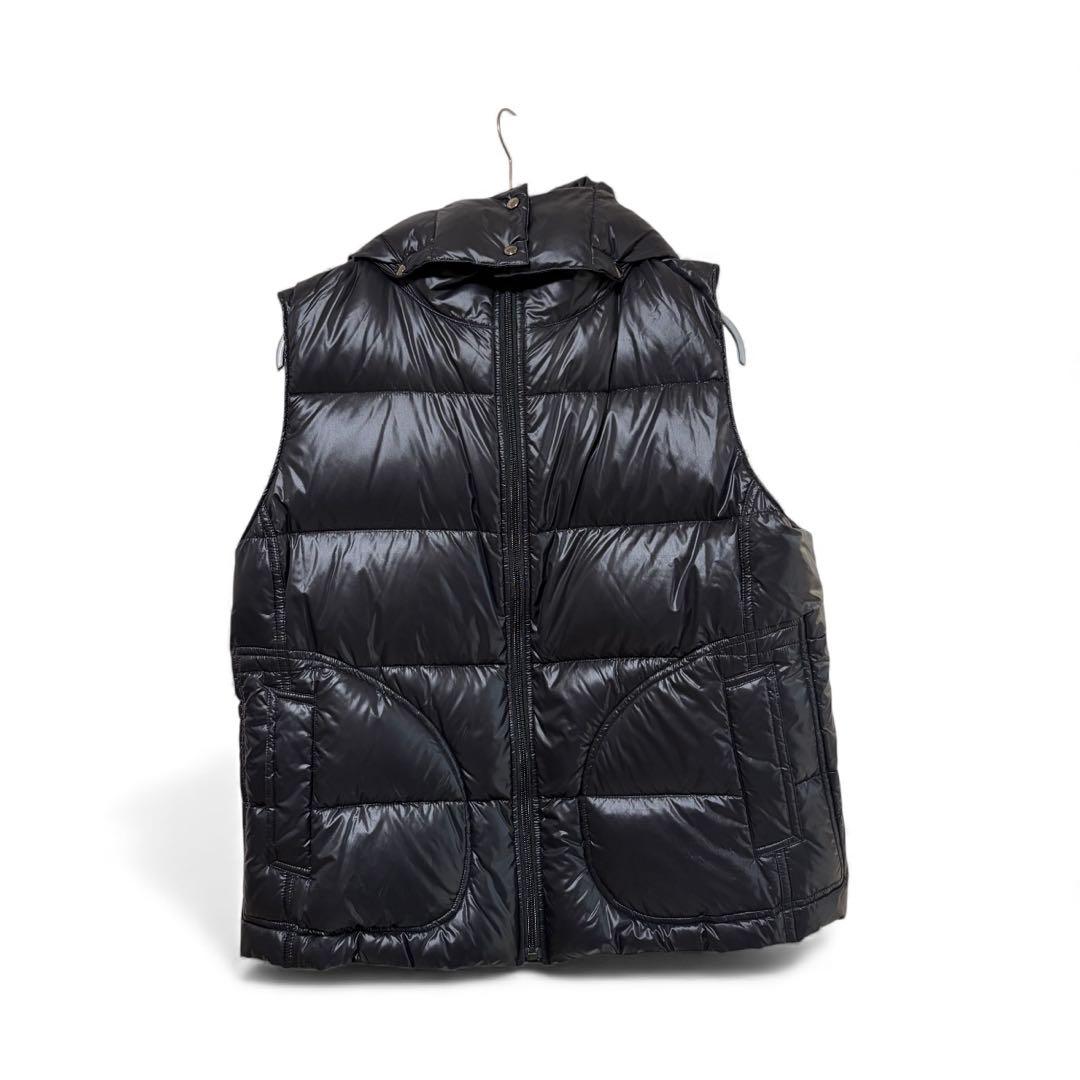 最終価格N-560 希少サイズ　バーバリーロンドン　ダウンベスト　ブラック　46