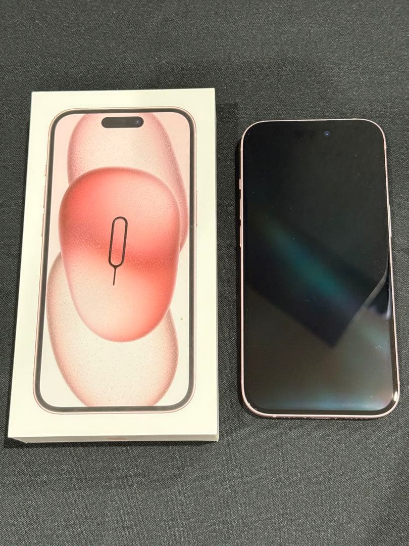 【中古】iPhone15 256GB 本体 ピンク バッテリー84%
