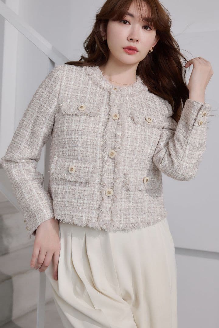 ジャケット・アウター Her lip to Grace Tweed Jacket
