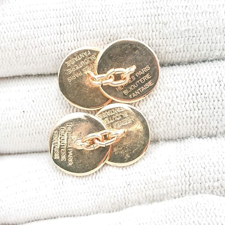 HERMES エルメス セリエ カフリンクス カフス ゴールド