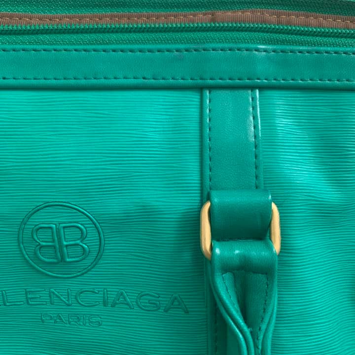 saleバレンシアガ　トートバッグ　旅行にも　緑