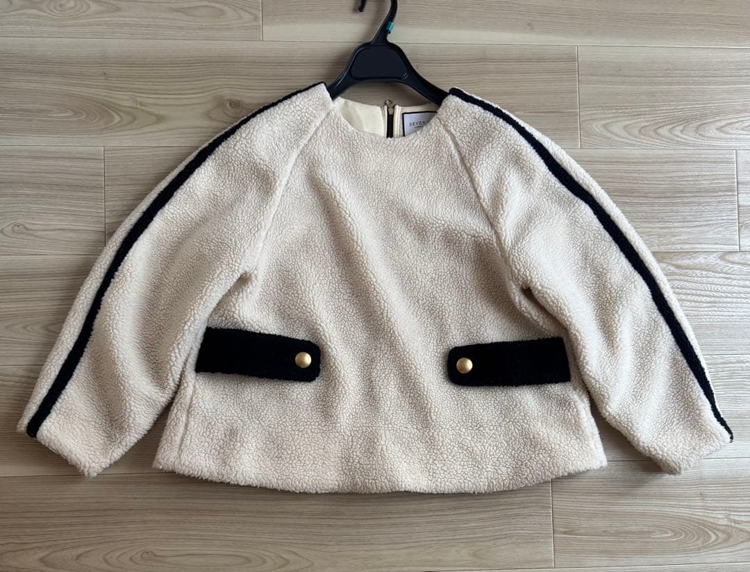 12/14まで割引★セブンテンバイミホカワヒト★ボアプルオーバー(オフホワイト)