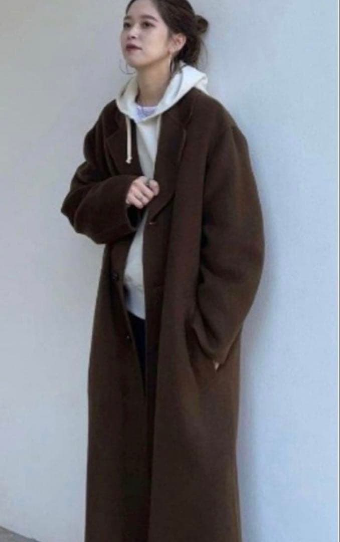 【m:m】todayful Wool Over Coat Dブラウン36