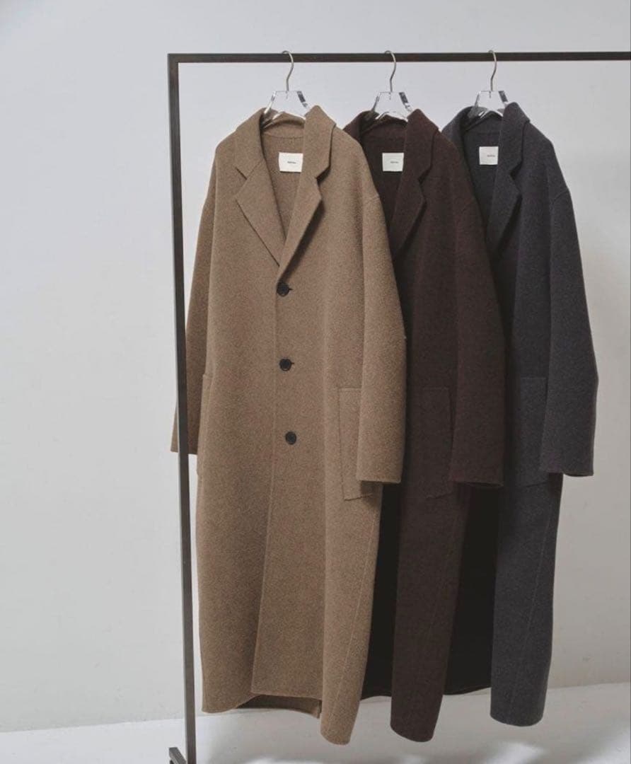 【m:m】todayful Wool Over Coat Dブラウン36
