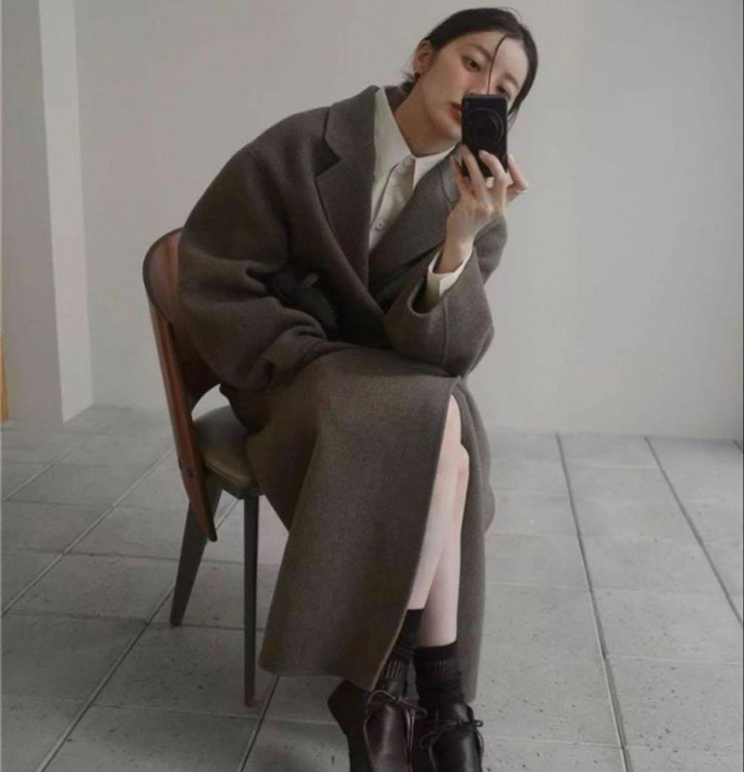 【m:m】todayful Wool Over Coat Dブラウン36