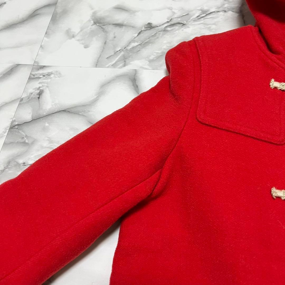 【美品】バーバリー　ダッフルコート　ノバチェック　裏地総柄　ロゴボタン　レッド