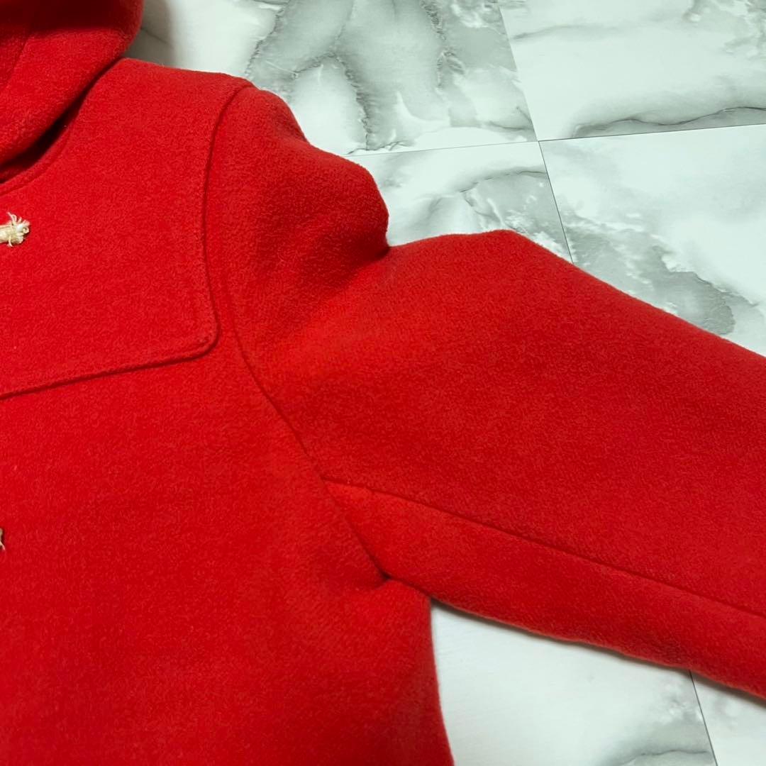 【美品】バーバリー　ダッフルコート　ノバチェック　裏地総柄　ロゴボタン　レッド