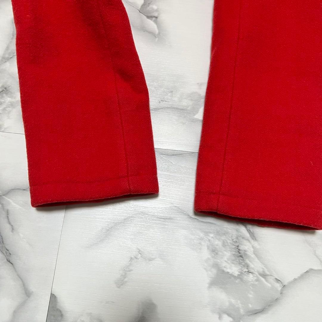 【美品】バーバリー　ダッフルコート　ノバチェック　裏地総柄　ロゴボタン　レッド