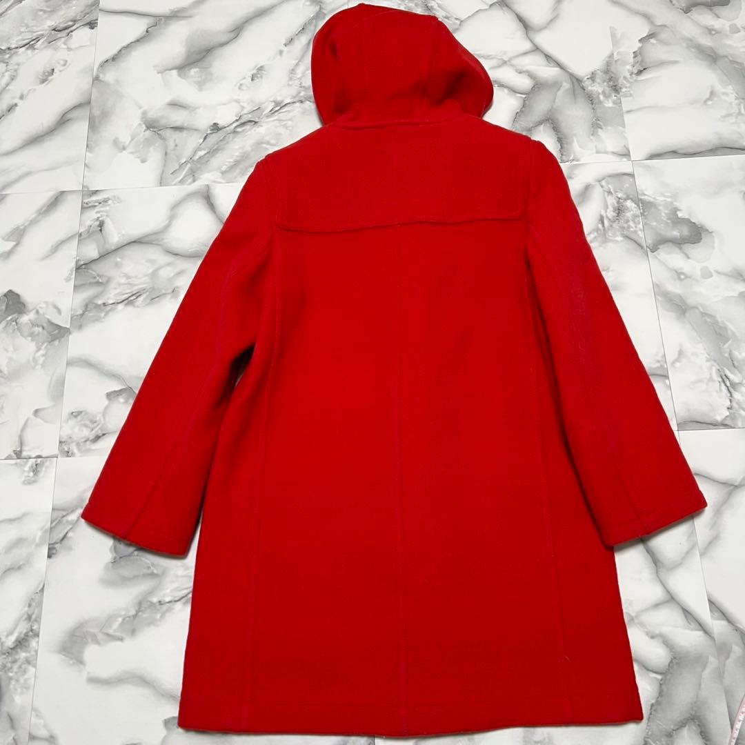 【美品】バーバリー　ダッフルコート　ノバチェック　裏地総柄　ロゴボタン　レッド