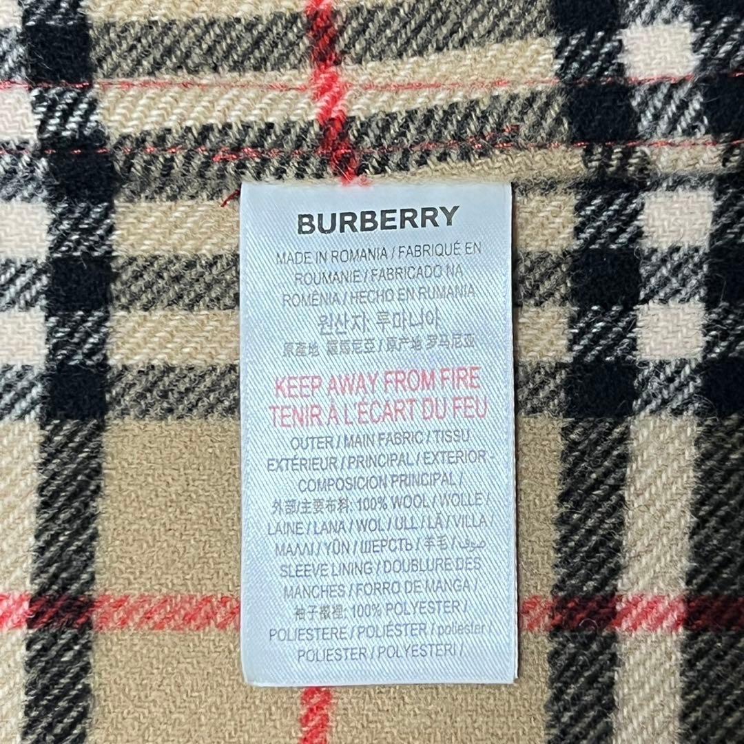【美品】バーバリー　ダッフルコート　ノバチェック　裏地総柄　ロゴボタン　レッド