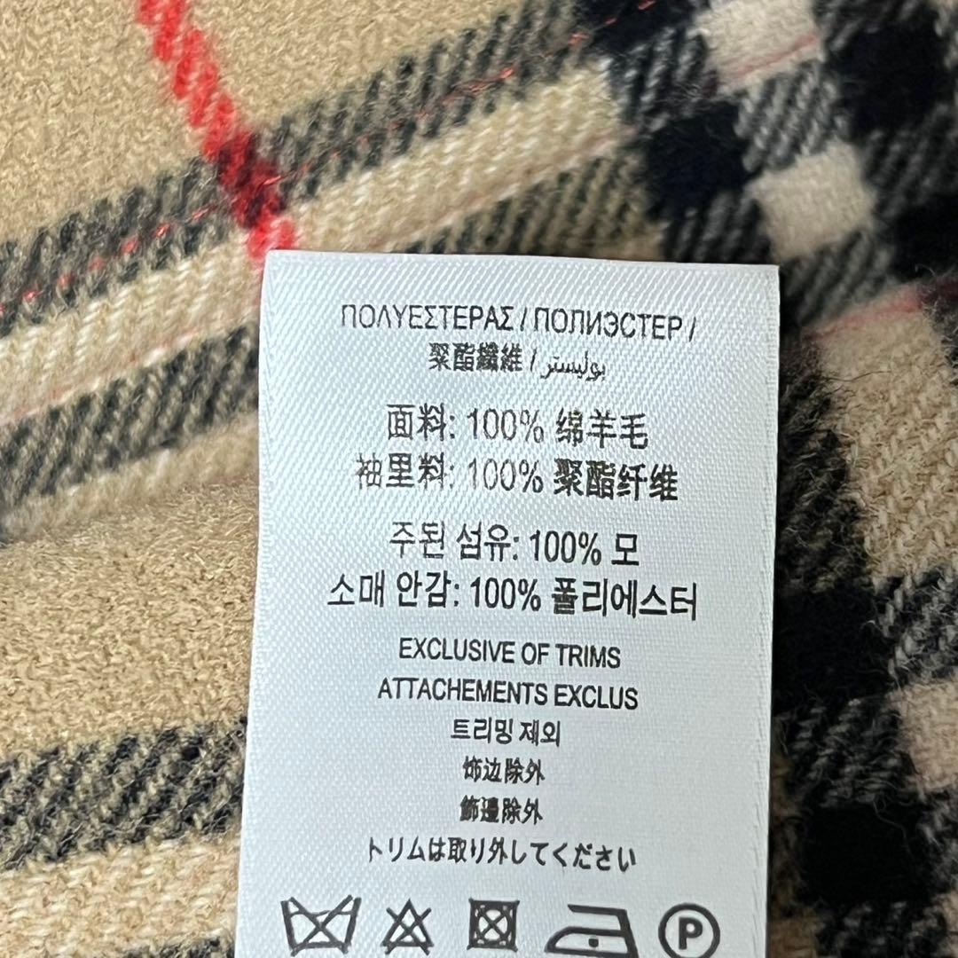 【美品】バーバリー　ダッフルコート　ノバチェック　裏地総柄　ロゴボタン　レッド