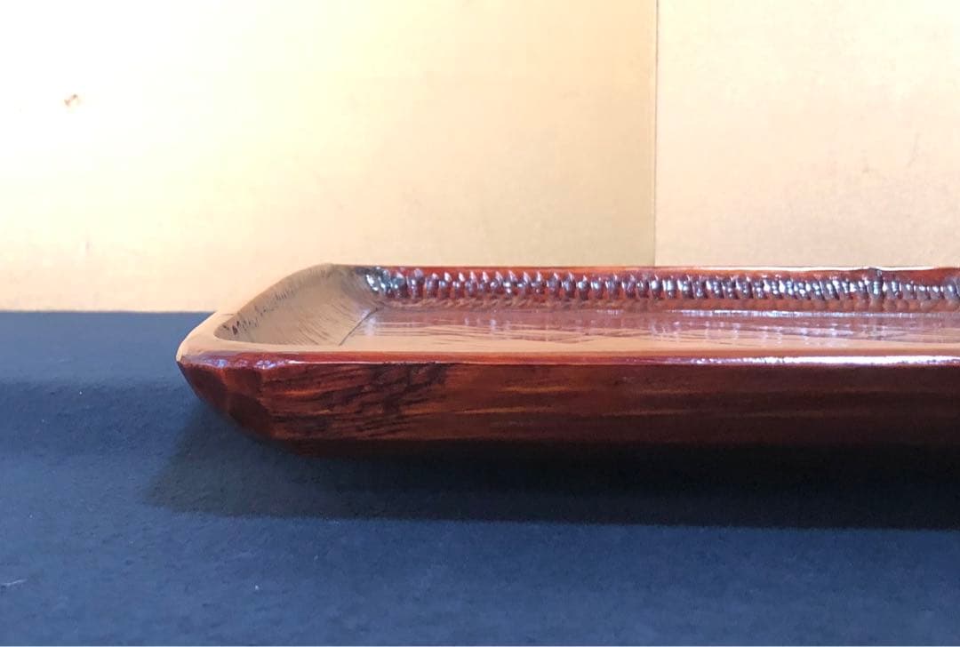 《レ》伝統工芸 讃岐彫 四方膳5客 讃岐膳 会席膳 刳抜 ② 251119え4