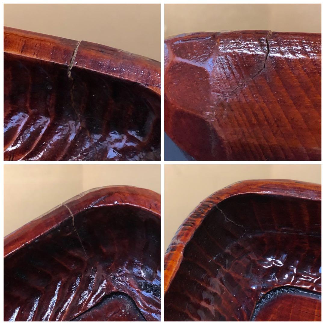 《レ》伝統工芸 讃岐彫 四方膳5客 讃岐膳 会席膳 刳抜 ② 251119え4