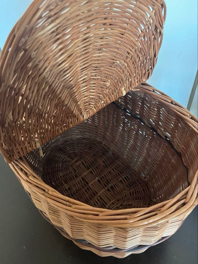 FOBcoopフォブコープ カゴバッグ 蓋付きバスケット フランス柳製