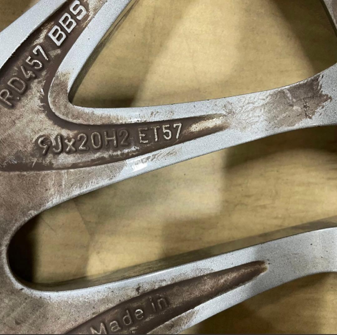 5穴 PCD130 20インチ 9.0J ＋57 ポルシェカイエン純正 ホイール