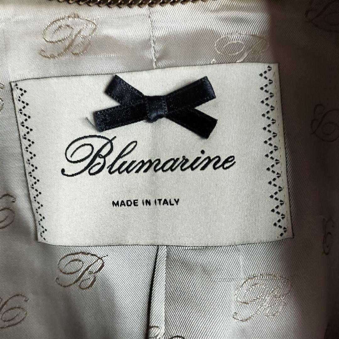 イタリア製 BLUMARINE ブルマリン ツイードジャケット 切り替え ウール