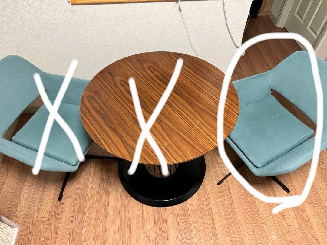 ニトリ　回転式ダイニングチェア　コルーナ1脚