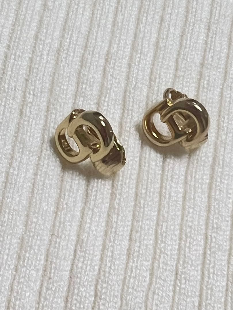 Christian Dior 箱あり ゴールド イヤリング ネックレス 美品