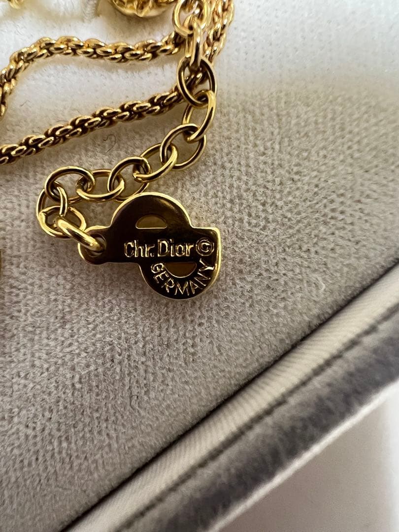 Christian Dior 箱あり ゴールド イヤリング ネックレス 美品