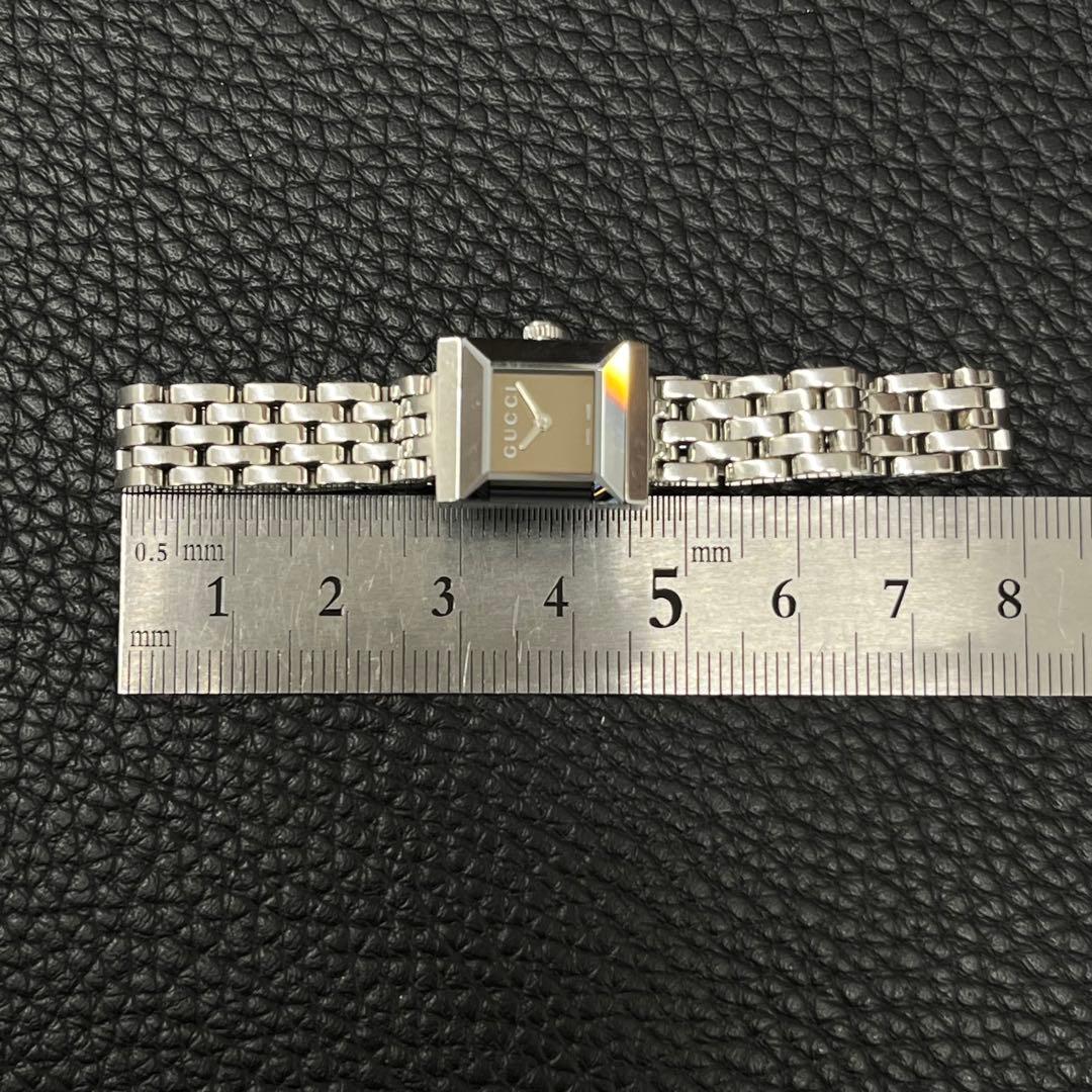 (B122512) GUCCI Gフレーム 128.5 腕時計 箱付き クォーツ