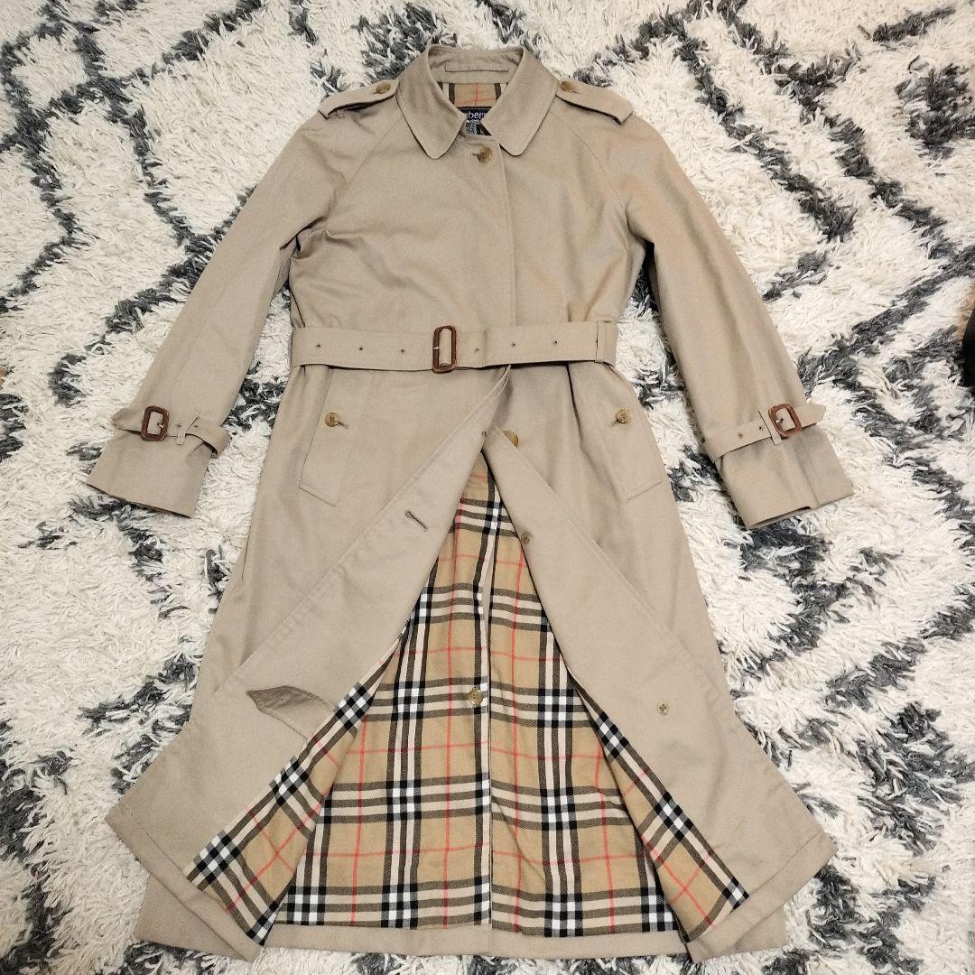 BURBERRYS ベージュ トレンチコート チェック裏地