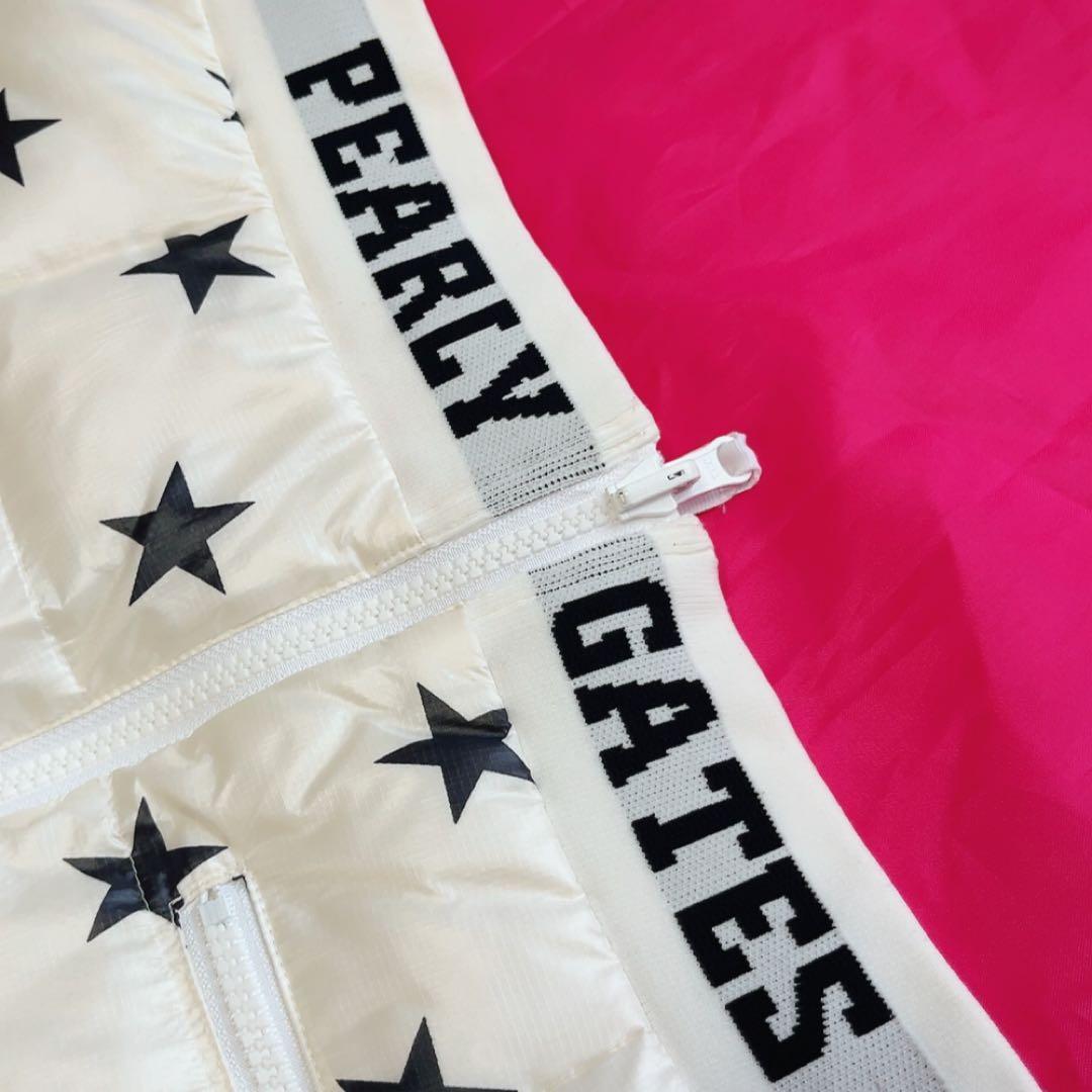 パーリーゲイツ　セットアップ　ダウン　ベスト　スカート　スター　リバーシブル