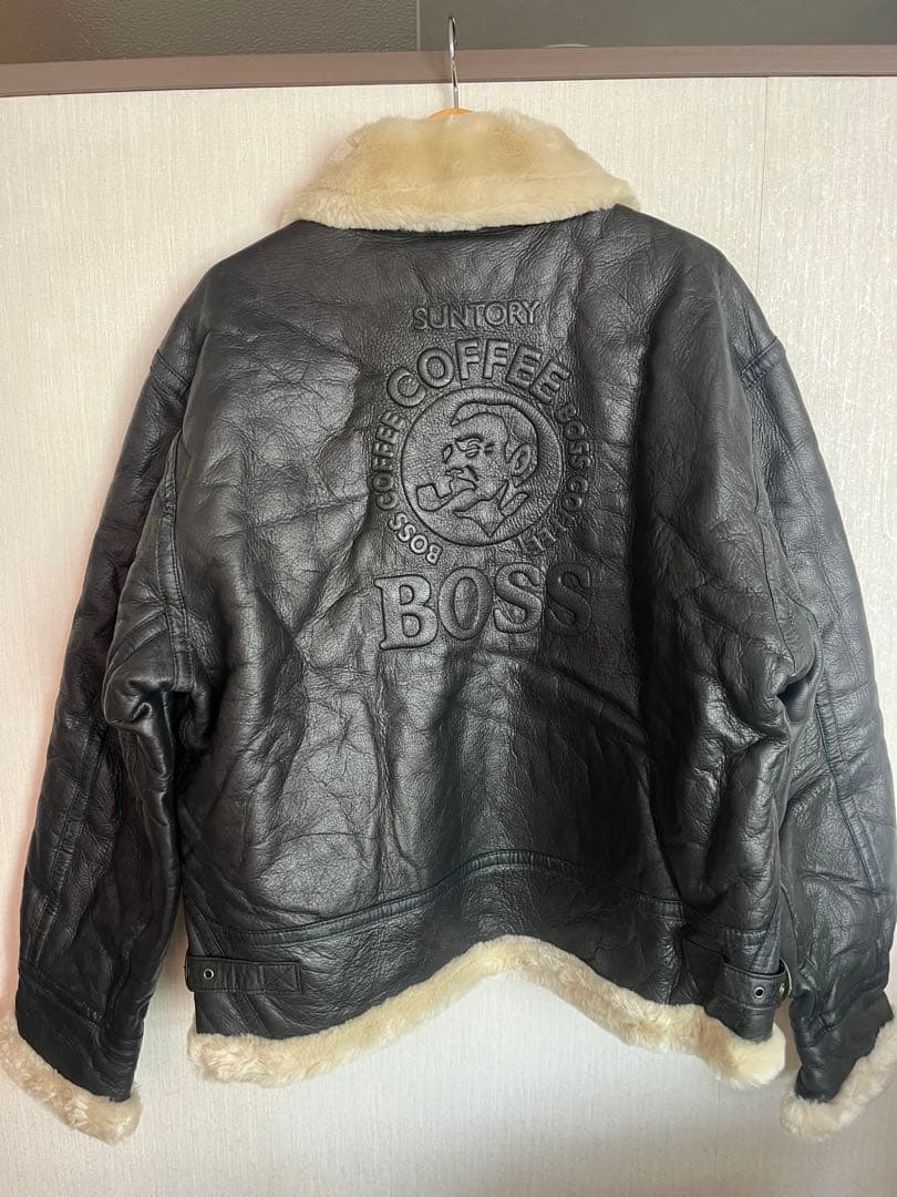 専用　BOSS ムートンジャケット　B-3 牛革　2000年　LL
